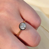 1 Carat Lab - Grown Diamond Black Gold Solitaire Ring - floysun