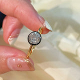 1 Carat Lab - Grown Diamond Black Gold Solitaire Ring - floysun