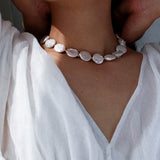 Elegant Rebellion Baroque Pearl Statement Necklace