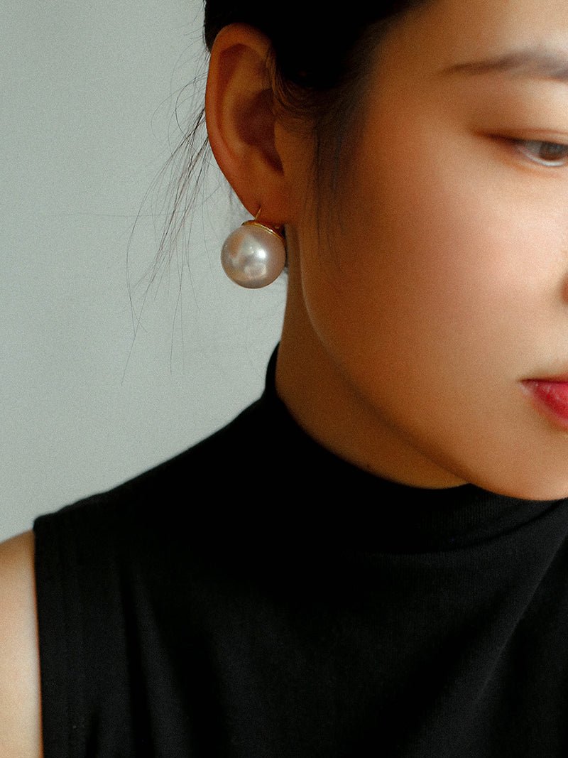20mm Large Pearl Earrings - floysun