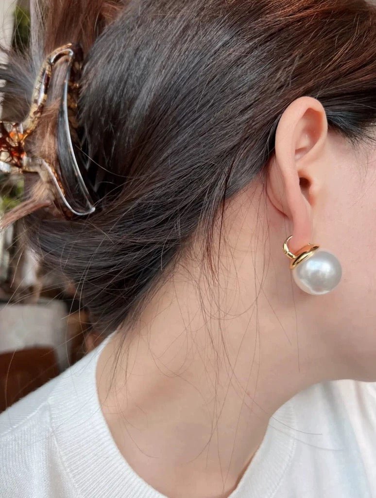 20mm Large Pearl Earrings - floysun