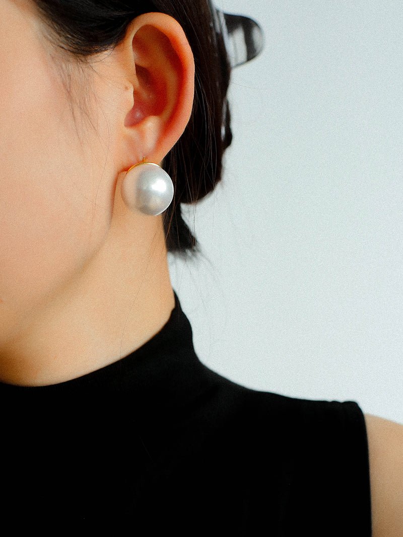 20mm Large Pearl Earrings - floysun