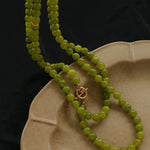 8mm Refreshing Green Grape Gemstone Beaded Necklace - floysun