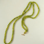 8mm Refreshing Green Grape Gemstone Beaded Necklace - floysun