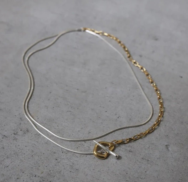 925 Silver Chain Double Y Long Necklace - floysun