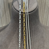 925 Silver Chain Double Y Long Necklace - floysun