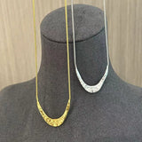 925 Silver Metal Style U - Shape Medium Length Necklace - floysun
