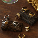 925 Silver Minimalist Vintage Antique Coin Ring - floysun