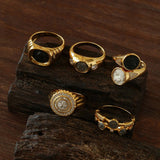 925 Silver Minimalist Vintage Antique Coin Ring - floysun