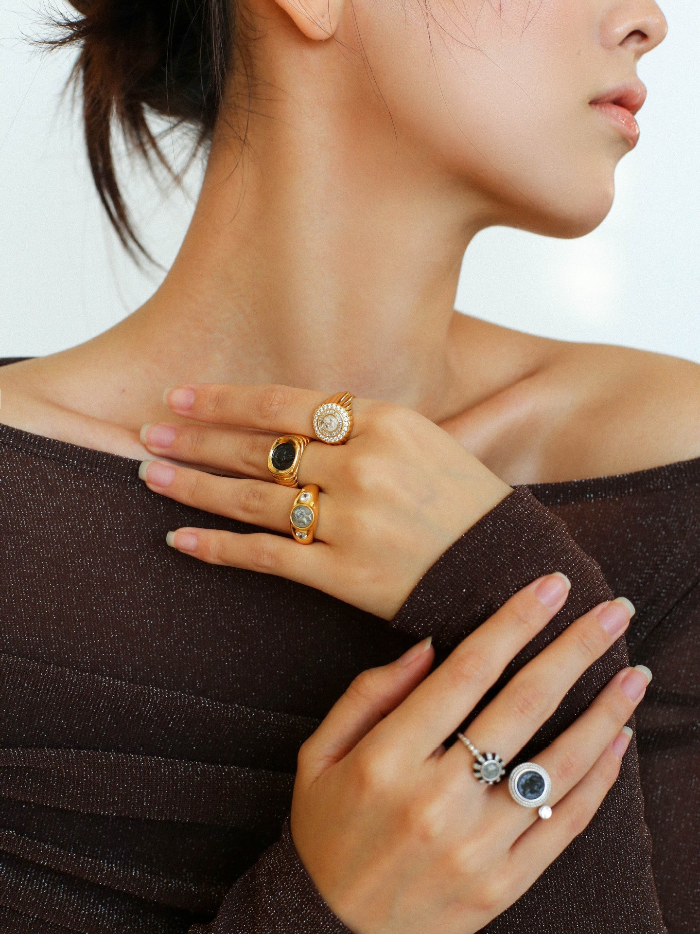 925 Silver Minimalist Vintage Antique Coin Ring - floysun