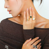 925 Silver Minimalist Vintage Antique Coin Ring - floysun