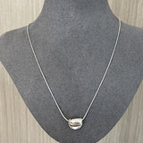 925 Silver Textured Clay Pendant Necklace - floysun