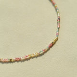 925 Silver Tourmaline Beaded Layering Necklace - floysun