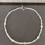 925 Silver White Mother of Pearl Beaded Necklace - floysun