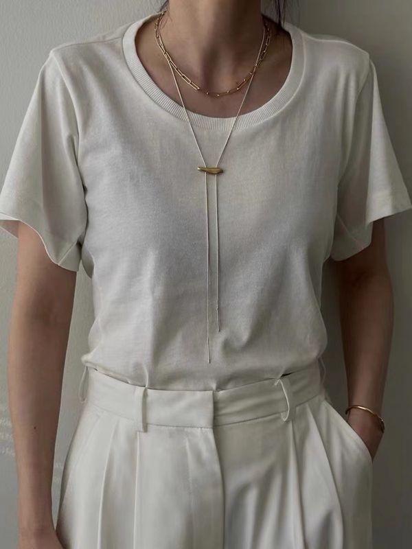 925 Sterling Silver Adjustable Pull - Chain Necklace Minimalist & Versatile Statement Piece - floysun