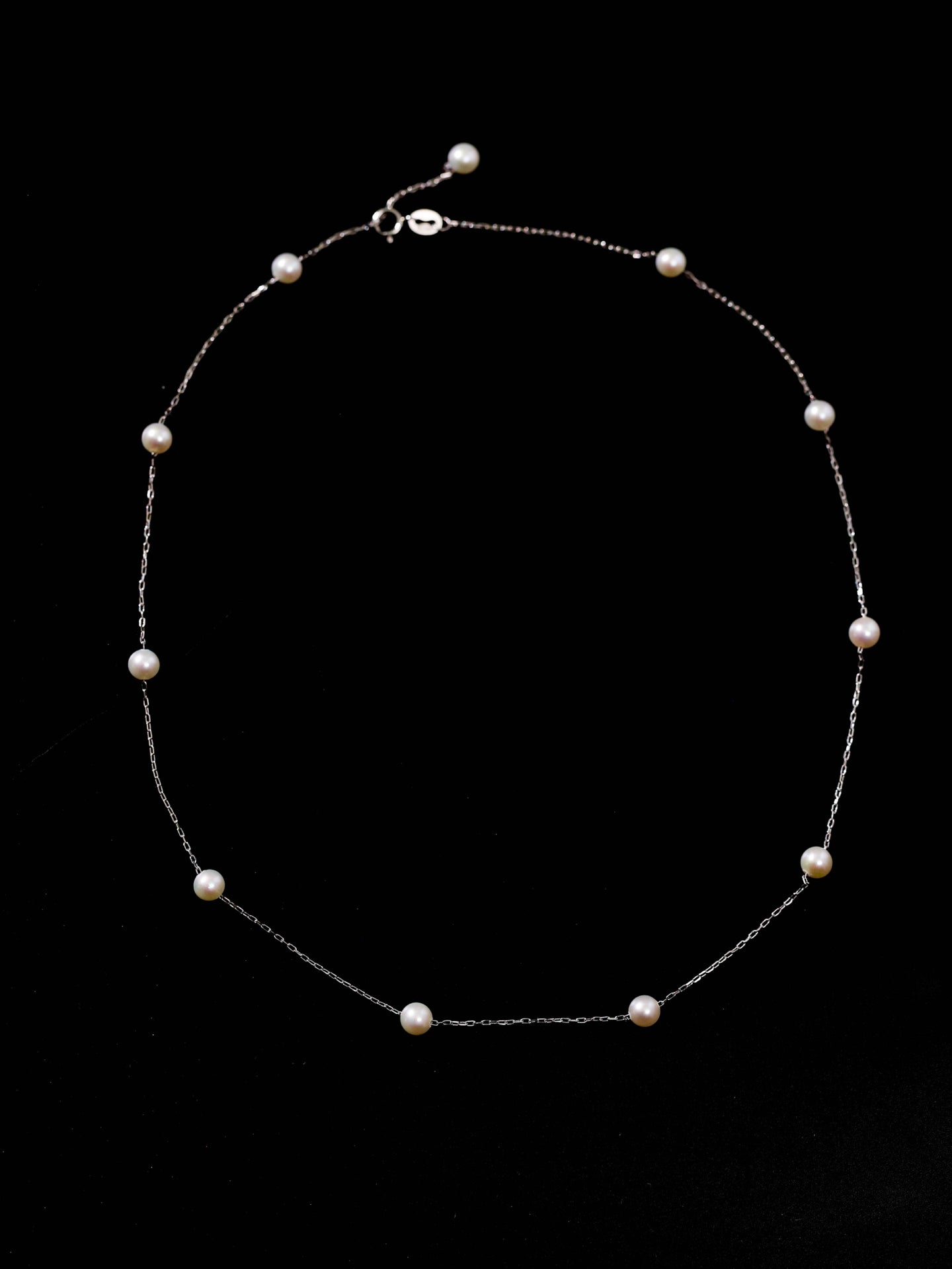 925 Sterling Silver Baby Pearl & Stardust Pearl Necklace Set - floysun