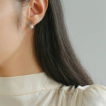 925 Sterling Silver Pearl Gourd Stud Earrings - floysun