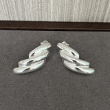 925 Sterling Silver Silhouette Line Earrings - floysun