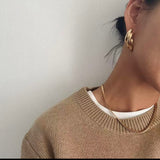 925 Sterling Silver Silhouette Line Earrings - floysun