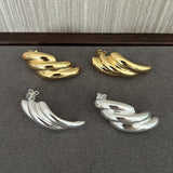 925 Sterling Silver Silhouette Line Earrings - floysun