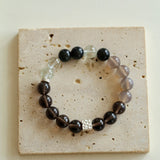 925 Sterling Silver Smoky Quartz Energy Bracelet - floysun