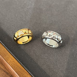 925 Sterling Silver Turning Heart Ring with Diamond - floysun