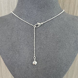 925 Sterling Silver White Mother of Pearl Moon Pendant Necklace - floysun