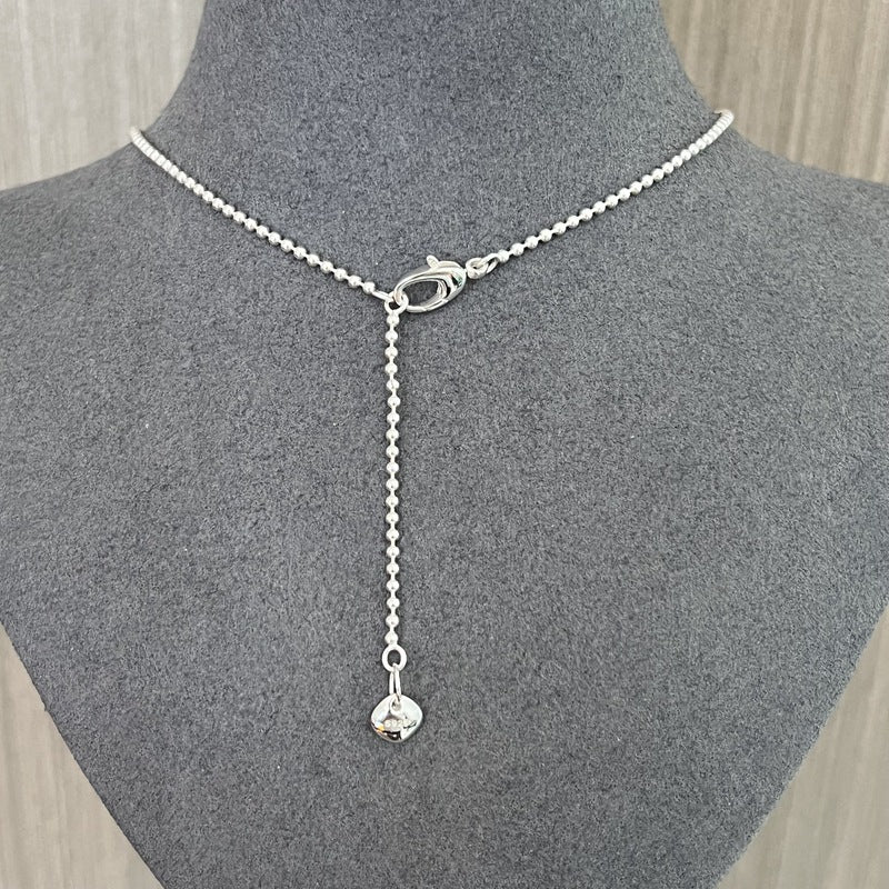 925 Sterling Silver White Mother of Pearl Moon Pendant Necklace - floysun