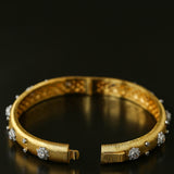 Star-Embellished Narrow Cuff Bracelet