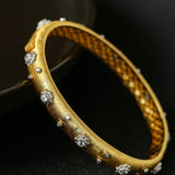 Star-Embellished Narrow Cuff Bracelet