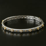 Star-Embellished Narrow Cuff Bracelet