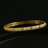 Star-Embellished Narrow Cuff Bracelet