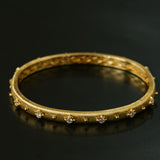 Star-Embellished Narrow Cuff Bracelet