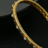 Star-Embellished Narrow Cuff Bracelet