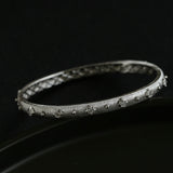 Star-Embellished Narrow Cuff Bracelet