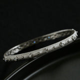 Star-Embellished Narrow Cuff Bracelet
