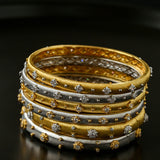 Star-Embellished Narrow Cuff Bracelet