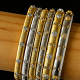 Star-Embellished Narrow Cuff Bracelet