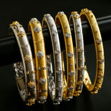Star-Embellished Narrow Cuff Bracelet