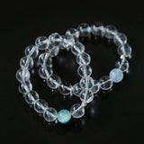 Clear Quartz Beaded Stretch Bracelet