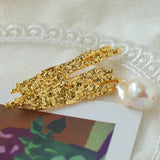Landscape Lava Series Large Baroque Pearl Brooch