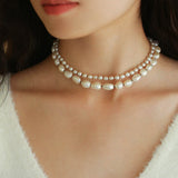 Blackline Pearl Necklace – Small Pearl Mini Glow