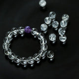 Clear Quartz Beaded Stretch Bracelet