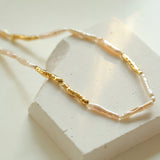 Streamer Toothpick Baroque Pearl Necklace
