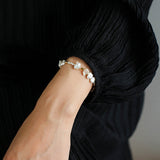 Golden Fusion Baroque Pearl Bracelet
