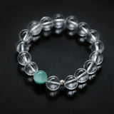 Clear Quartz Beaded Stretch Bracelet