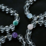 Clear Quartz Beaded Stretch Bracelet
