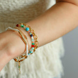 Streamer Toothpick Baroque Pearl Bracelet