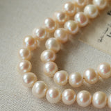 French Vintage Faceted Gemstone Pearl Necklace