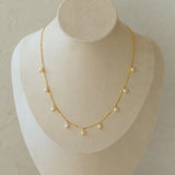 Layered Pearl and Chains Necklace Type A